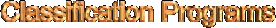 Classification programs