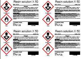 GHS label - example 2