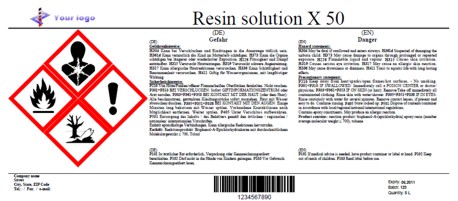 GHS label - example 4