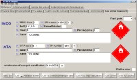 Screen shot - IMDG and IATA