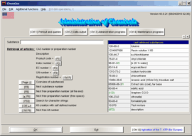 Mains screen of ChemGes